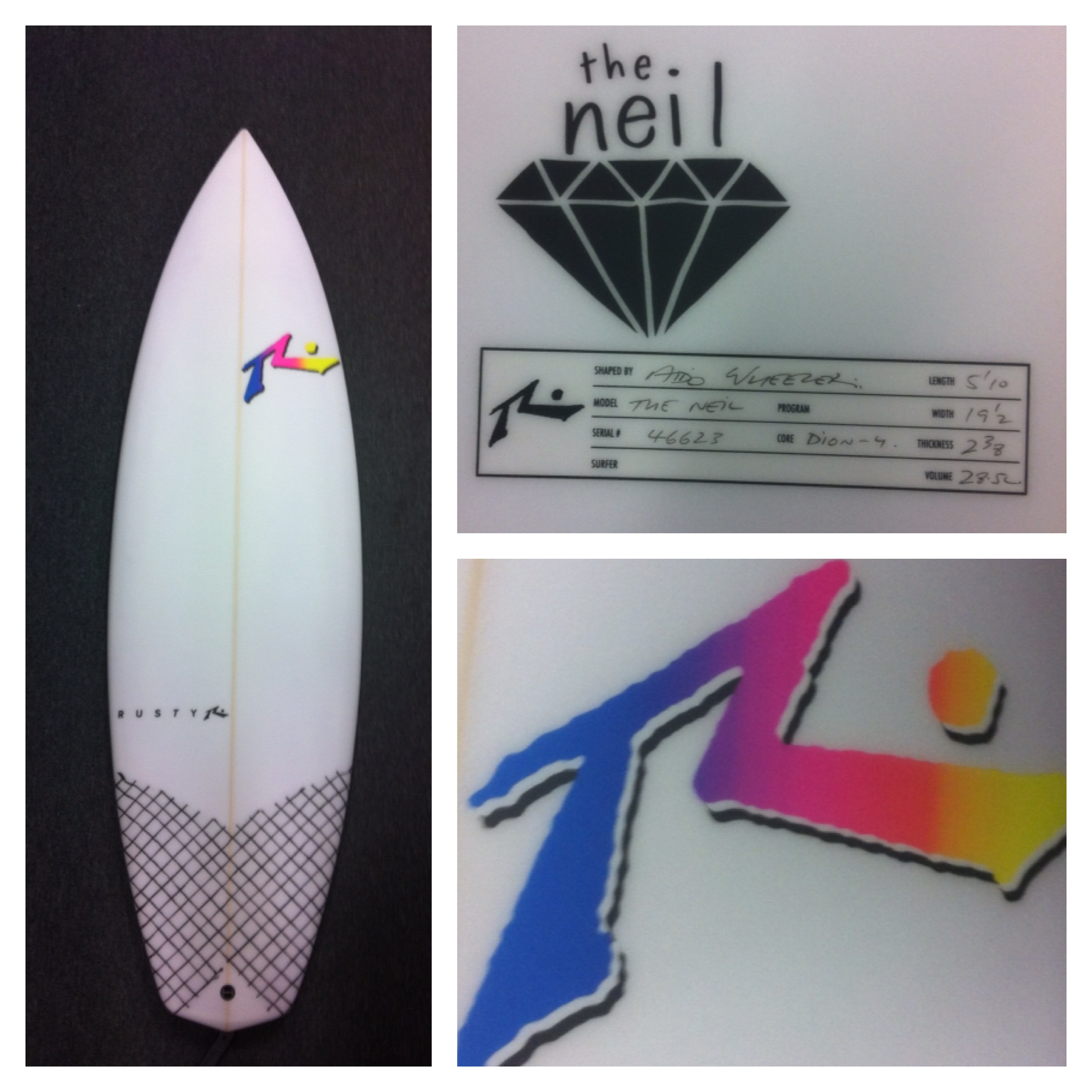 Rusty The Neil 5’10 | Vortex Surf Skate Snow