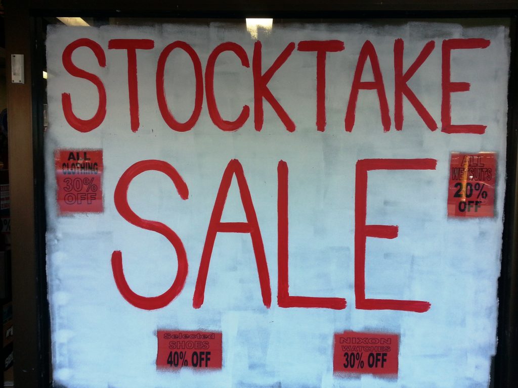 Stocktake Sale