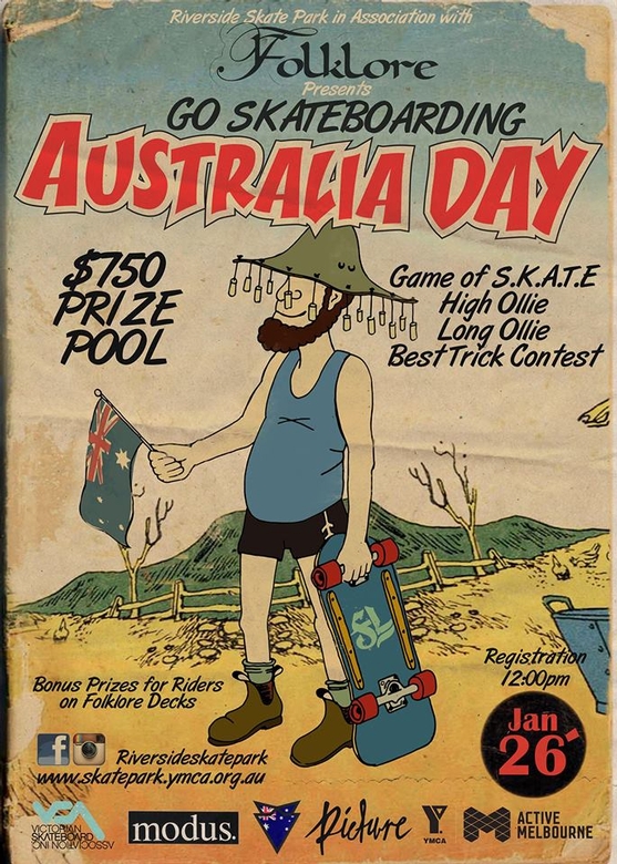 Folklore Aus Day Poster