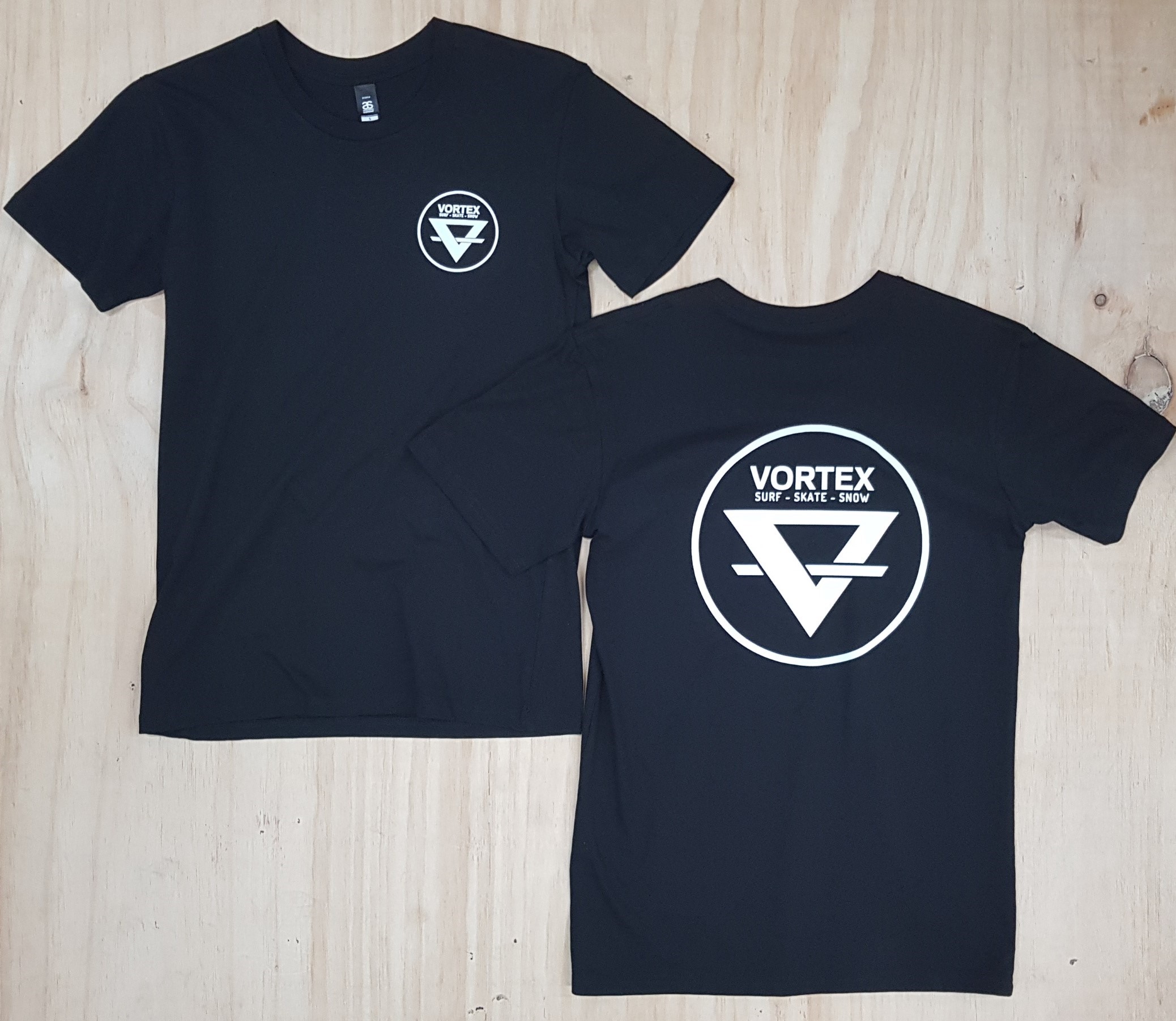 Mens Vortex Circle Tee Black