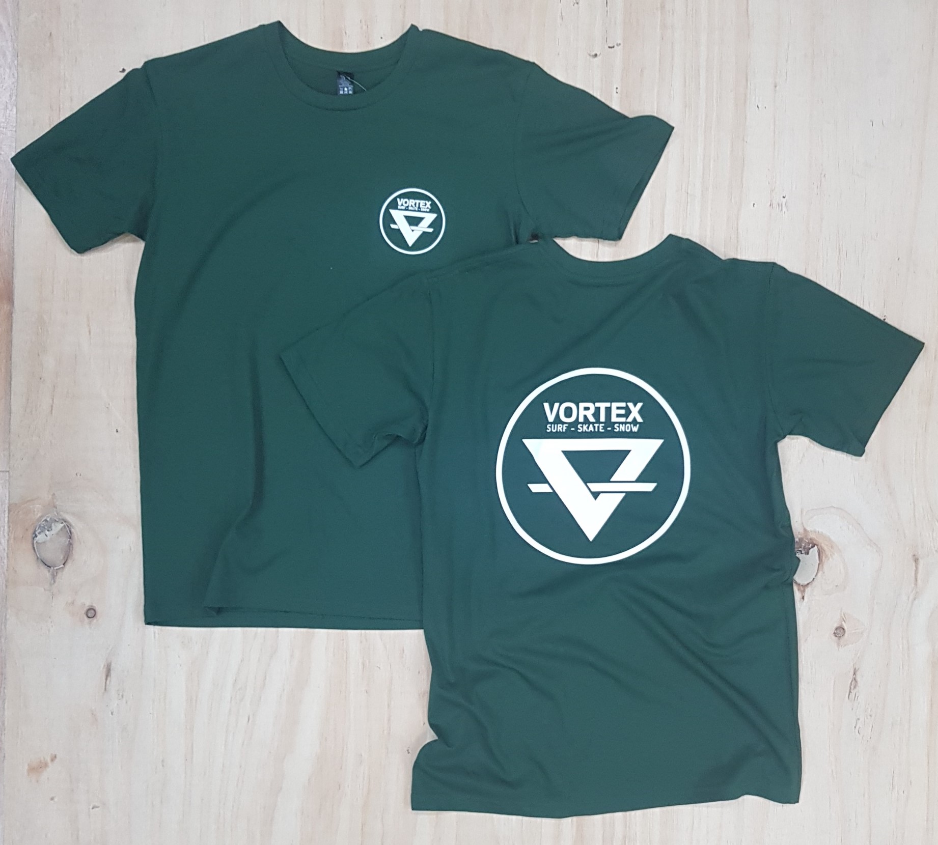 Mens Vortex Circle Tee Forest Green