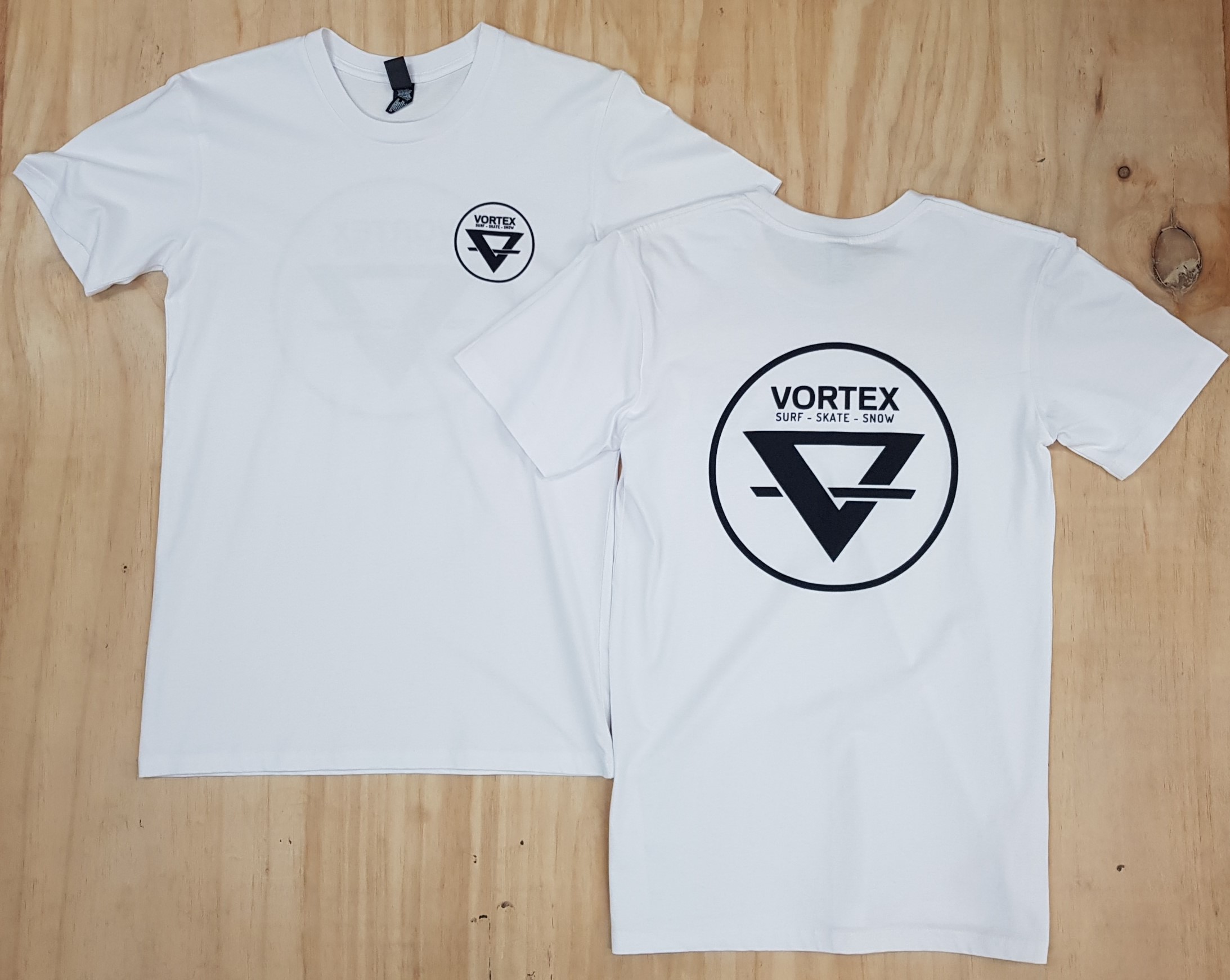 Mens Vortex Circle Tee White
