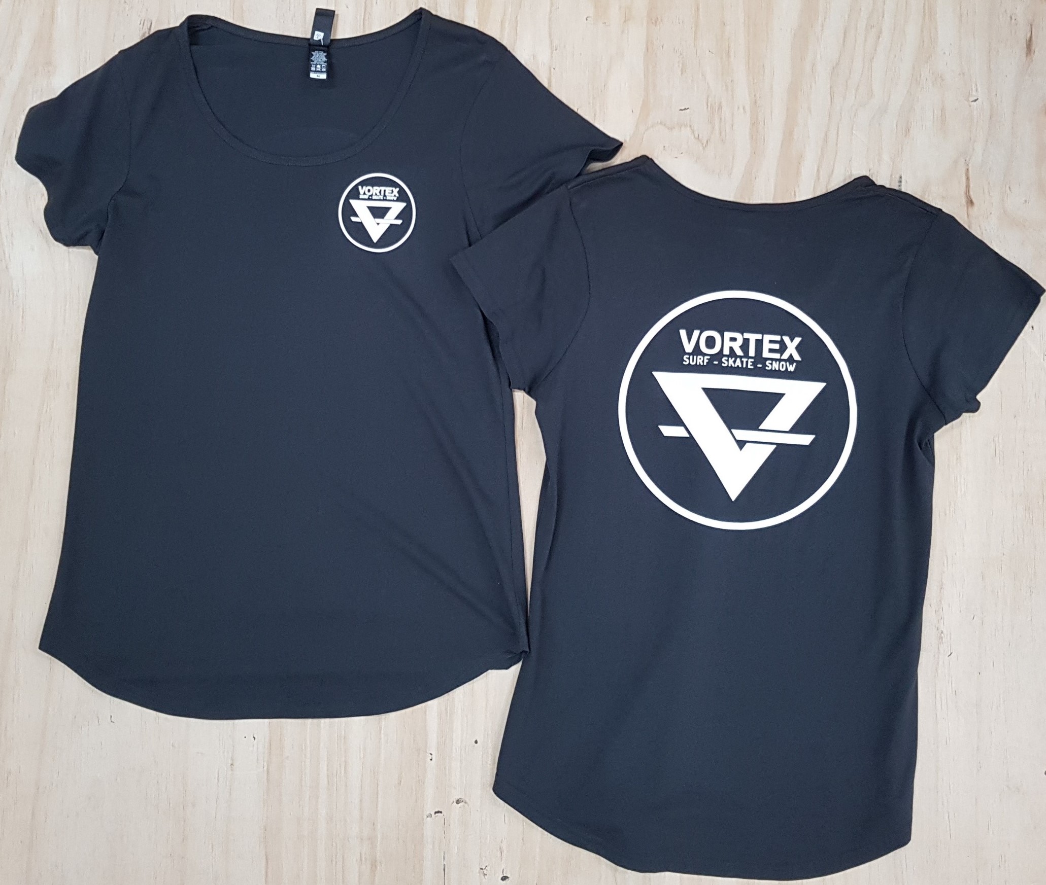 Womens Vortex Circle Logo Tee